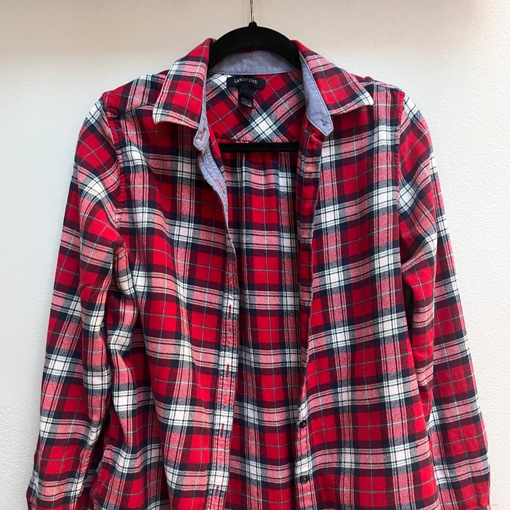 Land’s End Plaid Flannel